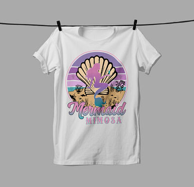 Beach Mermaid T Shirt beach clothing design design logo mermaid teespring tshirt