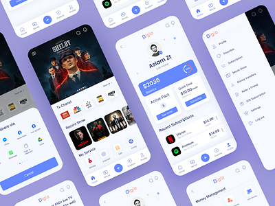 mobile application UI cool design mobile app mobile applicaation movie movie demand movie streaming mvp online otp plat platform purrweb stream ticket booking ui user interface