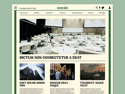 Daily UI #094: News 094 dailyui dailyui094 design media news newspaper retro ui user interface vintage web web design website