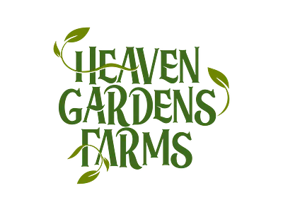 Heaven Garden Farms branding construction design graphic design illustration logo logo design motion graphics typography