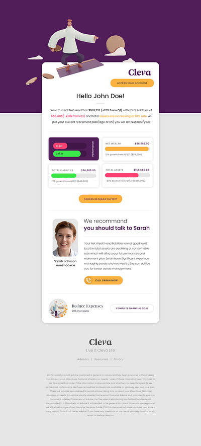 Cleva Email Newsletter Design email graphic design newsletter ui