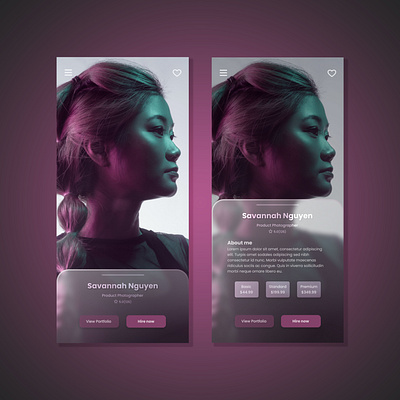 UI Challenge Day #006 // Profile Page app design graphic design logo typography ui ux