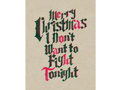 Merry Christmas I Don’t Want To Fight Tonight christmas design digital graphic design hand lettering illustration lettering punk punk rock ramones rock and roll the ramones vector