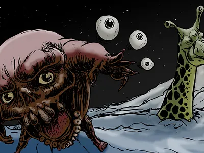 Eye Tosser digitalart illustration line linedetail