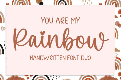 You Are My Rainbow Font app branding crafting design graphic design illustration logo typography ui ux vector