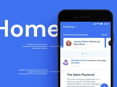 Announcements Carousel Design app carousel design mobile ui ux