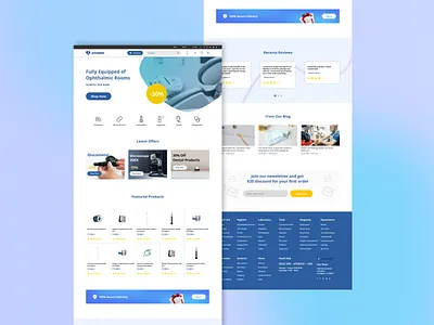 Medicines Ecommerce design ui web