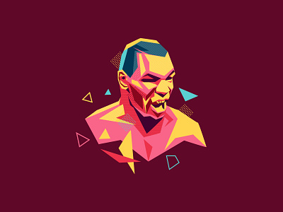 Iron Mike artist bangalore graphic design illustration illustrator india kerala kochi logo mike tyson portrait portraitillustration shylesh