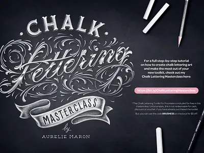 Chalk Lettering Toolkit blackboard chalk design digital art graphic design lettering lettering toolkit poster procreate procreate app procreate brush procreate brushes text texture textures tittle toolkit type type design typography