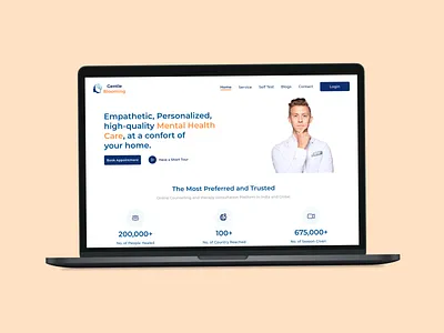 ONLINE PSYCHOLOGICAL CONSULTATION WEBSITE DESIGN app consultation design designing doctor landingpage logo online consultation product product designer ui user experience user interface ux web application webdesign website