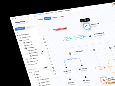 Network Management System application constructor flow management network nodes tech topology workflow