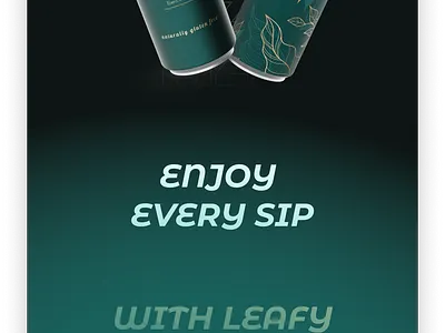 Leaf Cider Energy Can 3d branding graphic design mockup packagebranding packaging ui