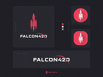 Falcon420 Rocket Launch Logo Design | Rocket Logo branding design illustration logo rocket rocket launch rocket logo space logo spacex vector