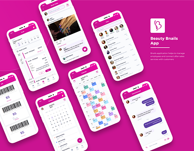 Nail App beauty design figma graphic design illustration nail ui ui design ux