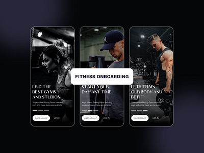 Fitness Onboarding UI Design - iOS app ui clean figma fitness app fitness ui gym mobile ui ui ui design uiux ux ux design