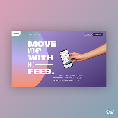 Fintech Hero - UI Exploration bank banking banking website clean crypto finance fintech interface investments landing page market service typography ui web web design webdesign website website design