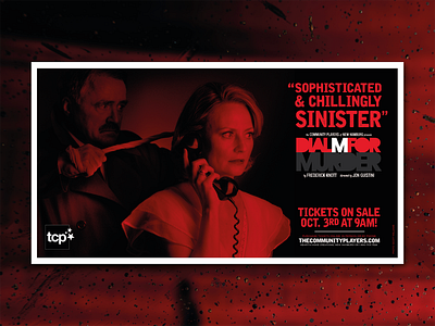 Publicity Materials - Dial M For Murder branding communications design graphic design identity logo marketing poster publicity theatre typography