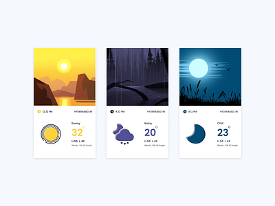 WEATHER #2 3d animation app branding design design shift figma graphic design illustration logo motion graphics ui ux vector