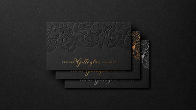 Florist Business Cards branding business cards design florist graphic design