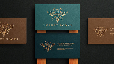 Hornet Books Business Cards branding business cards graphic design mockup