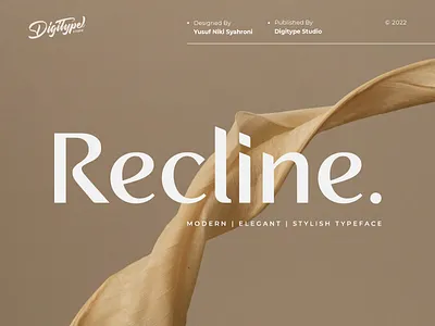 Recline Font | Digitype Studio advertising branding clean corporate design elegant fashion font font design fonts family logo logotype luxury magazine minimal modern sans serif stylish title typography