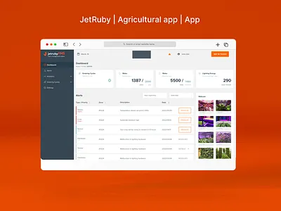 Agricultural app JetRube FMS agricultural app dashboad design figma ui ux