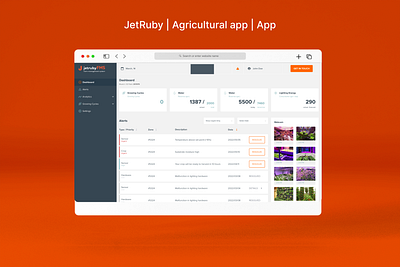 Agricultural app JetRube FMS agricultural app dashboad design figma ui ux