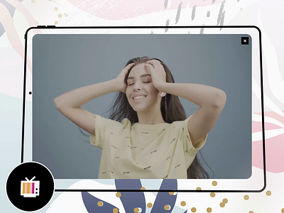 Fustany Fashion and Lifestyle Website - TV 3d animation branding dark ui design ecommerce fashion free ui kit fustany george samuel graphic design illustration interaction landing page logo motion graphics tv video player