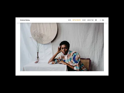 Schmizzi Styling clean design minimal portfolio styling ui webdesign website