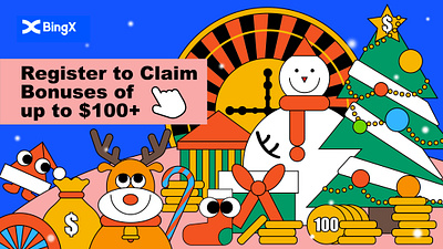 Christmas promotion illustration