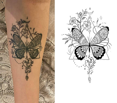 Tattoo Commission's design graphic design illustration ink tattoo