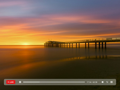 Daily UI #057 - Video Player 057 daily ui daily ui 057 dailyui dailyuichallenge day 57 design figma live pause play player playpause ui ux video video player