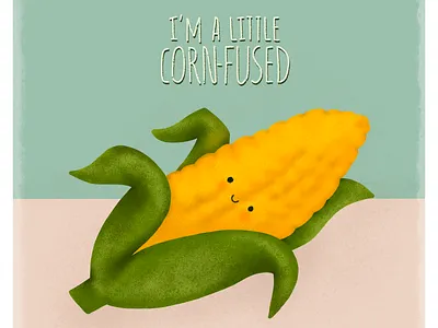 So CORNfused! 🌽 design logo