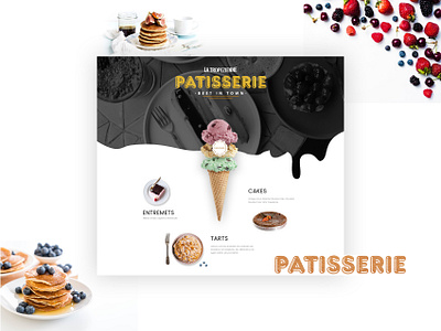 La Tropezienne Patisserie - Web Presentation branding design graphic design identity illustration illustrator logo typography web webdesign