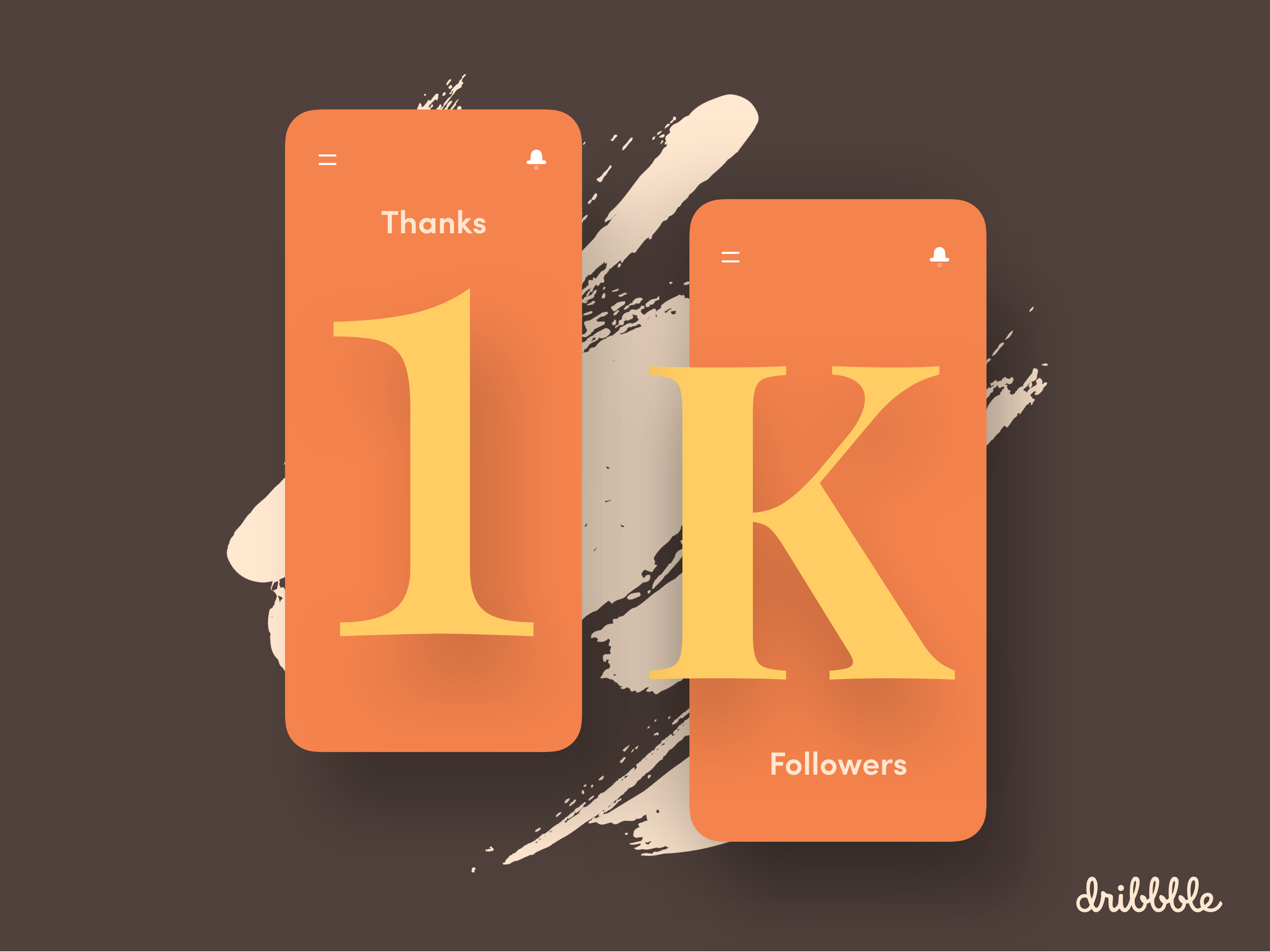1k Followers 😊 by Sajon for Ofspace UX/UI on Dribbble
