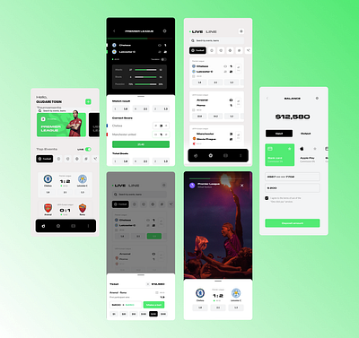 Daily betting app app branding design landing page ui ux