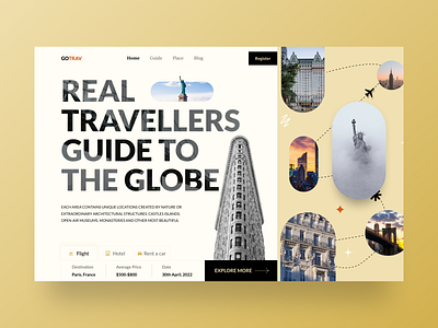 Travel Agency UI Design @herosection agency appdesign business creative creativedesign design dribbble figma header hero landing page mobileapp travel travelagency ui user experience user interface webheader