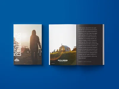 Polaris Adventures "Adventures Collections" Catalog branding design print type typography