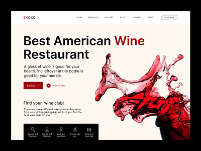 Wine shop Web Header alcohol bitmatestudio drink grapes shop typography u ui ux vine vineyard wine winery wineshop
