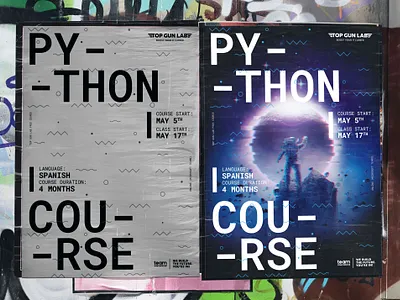 Poster design for Top Gun Lab art direction design graphic design poster