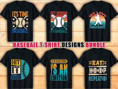 Baseball T-shirt Design Bundle ballball tshirt baseball graphic design tshirt