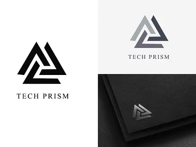 Tech Prism Logo Design branding design logo logofolio logomockup logotype mockup