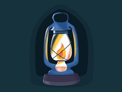Lamp for Darkness design drawing illustration photoshop