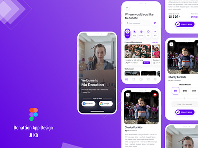 Donation App Design app cean charity design donation ios minimal simple template ui ux