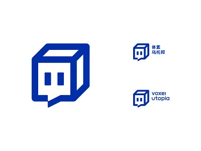 Voxel Utopia branding creation design font font design logo square voxel utopia