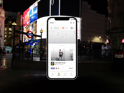 GetMuv - Explore gyms (Map - List) 1pass 3d animation branding dark ui design ecommerce fitness app free ui kit george samuel getmuv graphic design illustration interaction landing page logo motion graphics ui