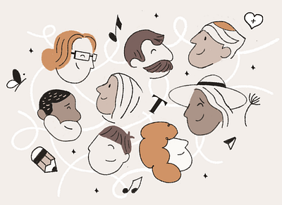 Everyone is connected illustration
