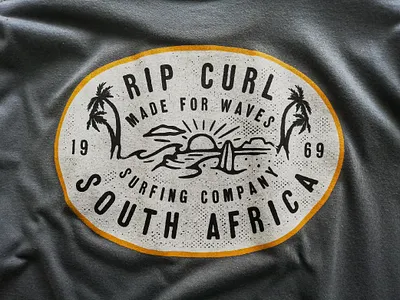 Tabby Badge adobe adobe fresco design fashion graphic design illustration made for waves surf tee print texture thattypeguy