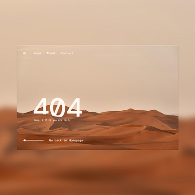 UI Challenge Day #008 // 404 Error Page app branding design graphic design typography ui ux web