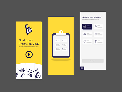Application for onboarding in company company interactive mobile ui ux